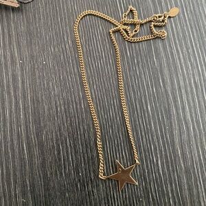 Avon Gold Star Pendant Necklace